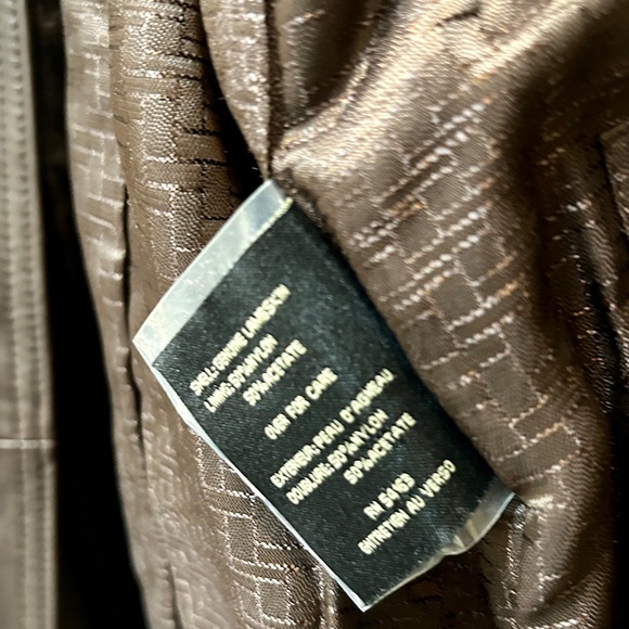 Cole Haan Brown Lambskin Jacket (Size 4) - Picture 7 of 9